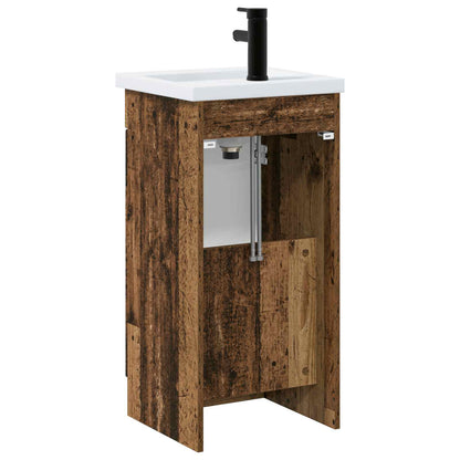 vidaXL Bathroom Vanity with Sink Old Wood 42 x 40 x 84.5 cm