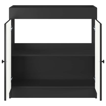 vidaXL Bathroom under Sink Cabinet Black 56 x 37.5 x 81 cm