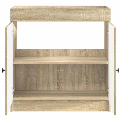 vidaXL Bathroom under Sink Cabinet Sonoma Oak 56 x 37.5 x 81 cm