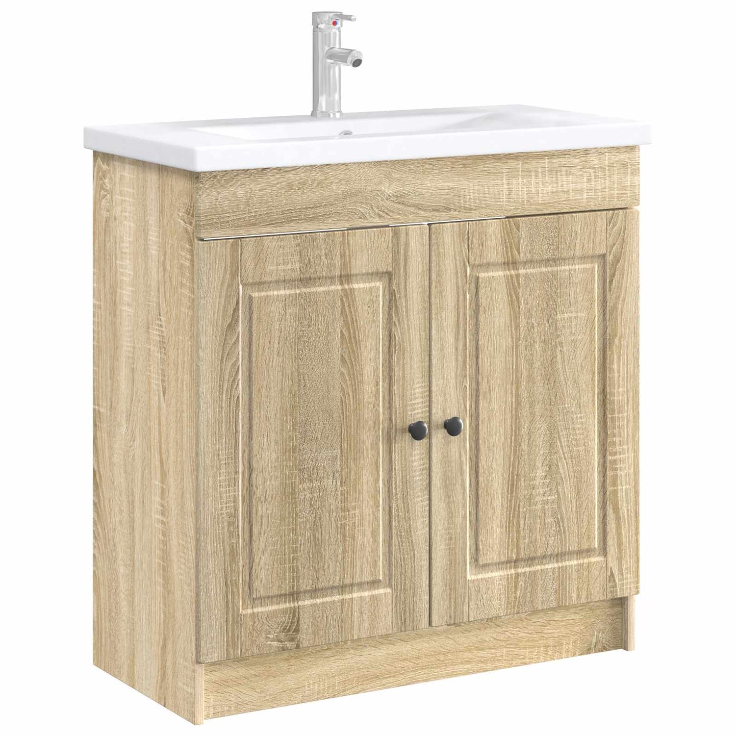 vidaXL Bathroom under Sink Cabinet Sonoma Oak 56 x 37.5 x 81 cm