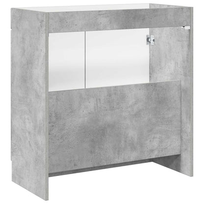vidaXL Bathroom under Sink Cabinet Concrete Grey 56 x 37.5 x 81 cm