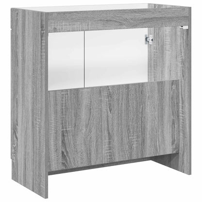 vidaXL Bathroom under Sink Cabinet Grey Sonoma 56 x 37.5 x 81 cm