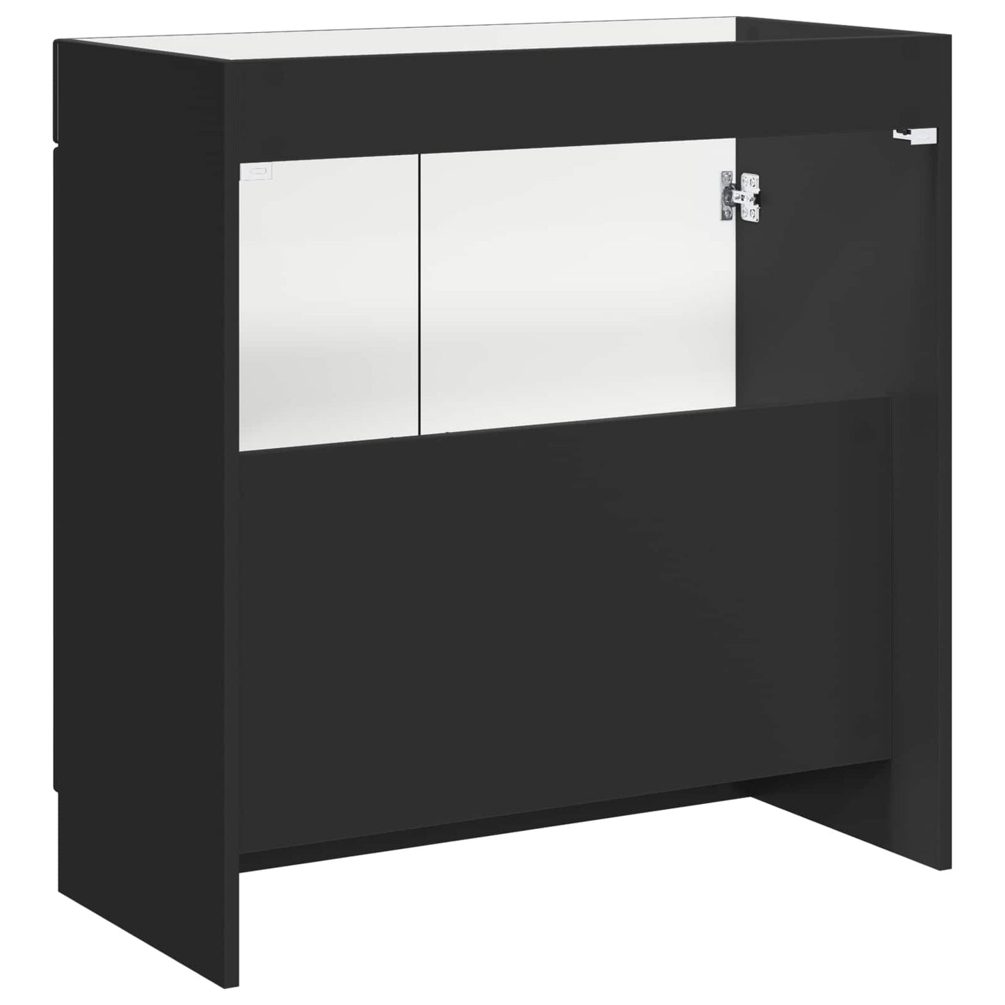 vidaXL Bathroom under Sink Cabinet Black 78.5 x 37.5 x 81 cm