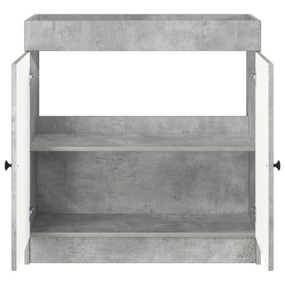vidaXL Bathroom under Sink Cabinet Concrete Grey 78.5 x 37.5 x 81 cm