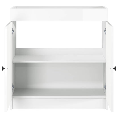 vidaXL Bathroom under Sink Cabinet High Gloss White