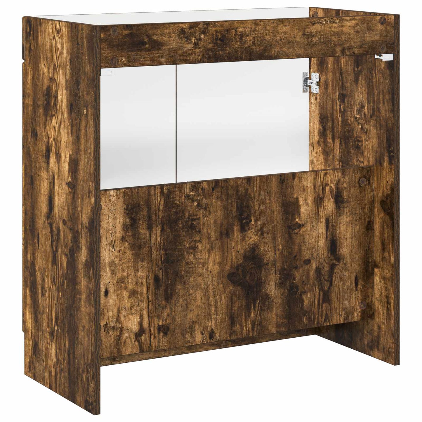vidaXL Bathroom under Sink Cabinet Smoked Oak 78.5 x 37.5 x 81 cm