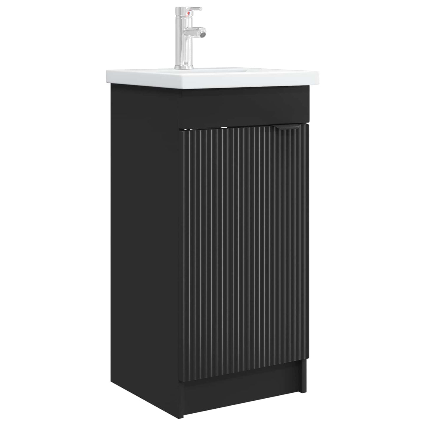 vidaXL Bathroom Vanity with Sink Black 42 x 40 x 84.5 cm