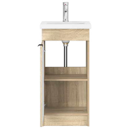 vidaXL Bathroom Vanity with Sink Sonoma Oak 42 x 40 x 84.5 cm