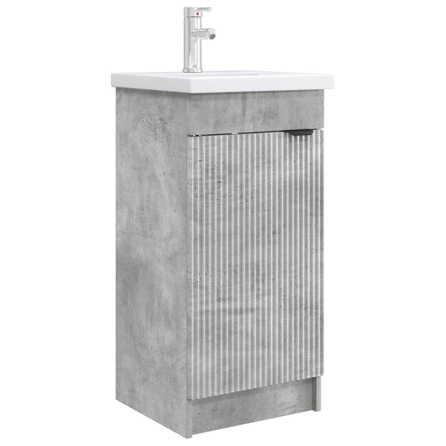 vidaXL Bathroom Vanity with Sink Concrete Grey 42 x 40 x 84.5 cm