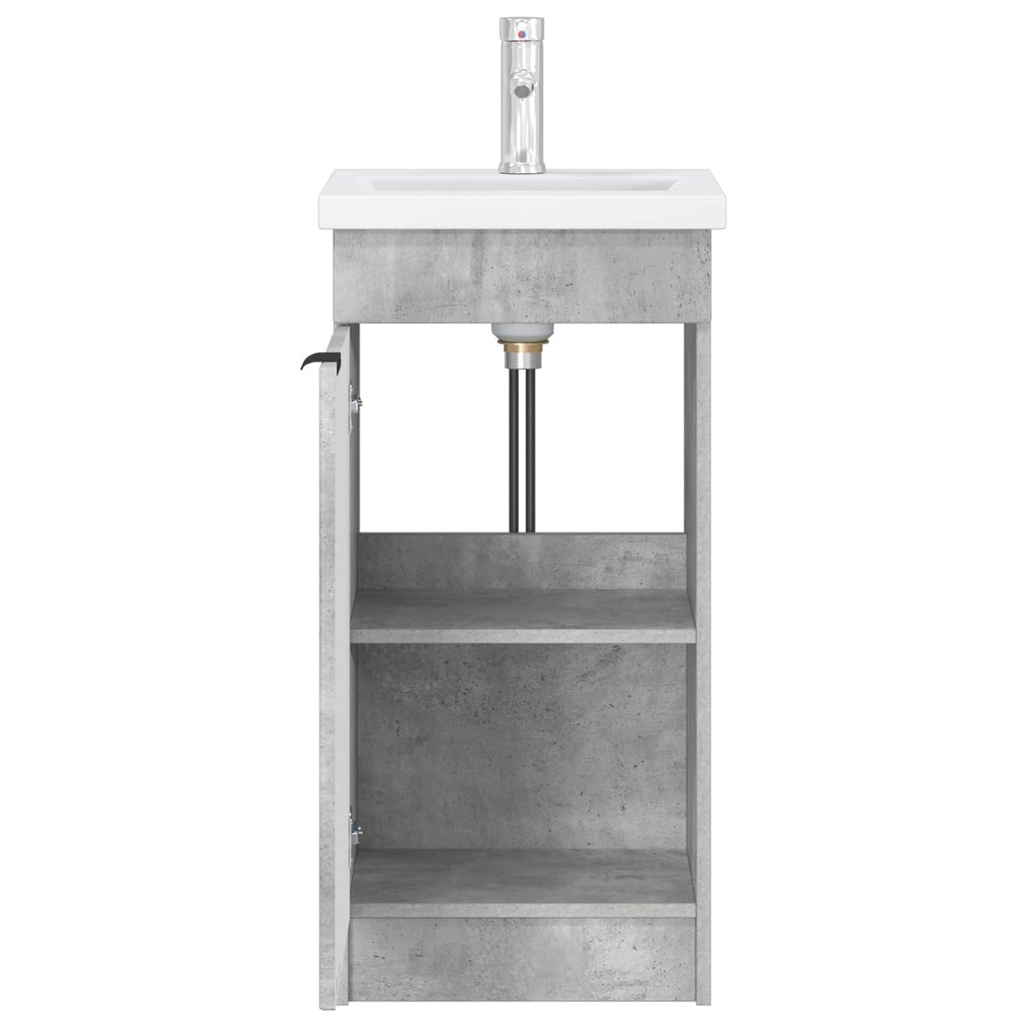 vidaXL Bathroom Vanity with Sink Concrete Grey 42 x 40 x 84.5 cm