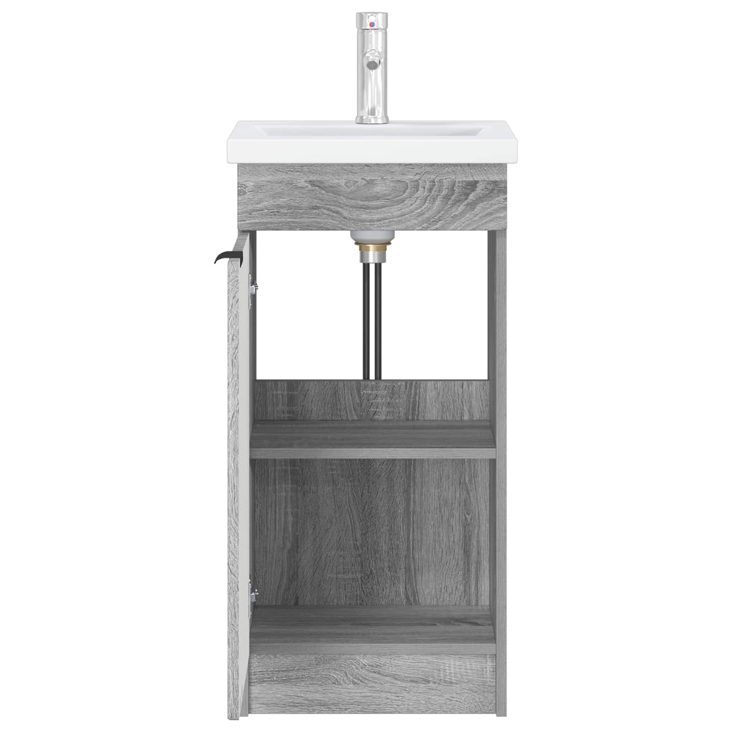 vidaXL Bathroom Vanity with Sink Grey Sonoma 42 x 40 x 84.5 cm