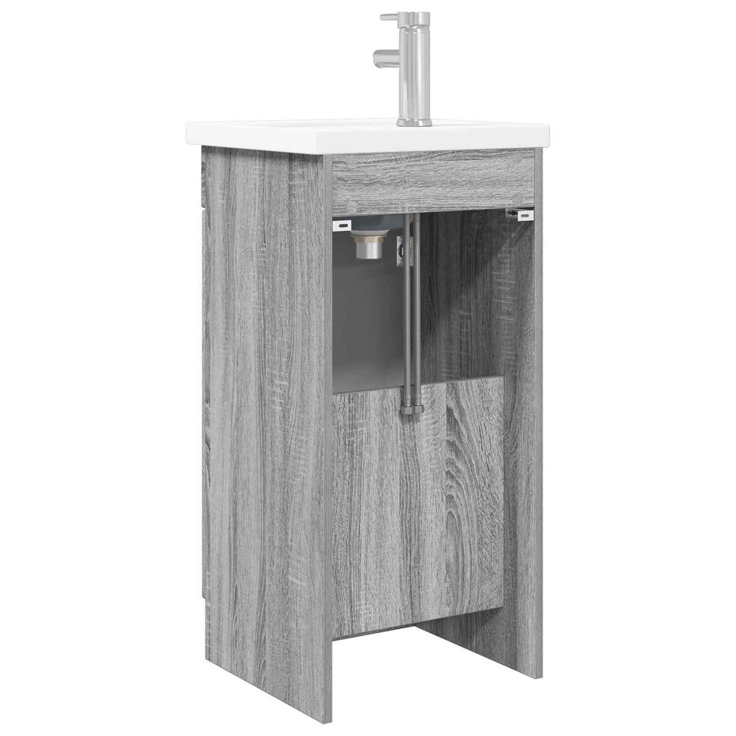 vidaXL Bathroom Vanity with Sink Grey Sonoma 42 x 40 x 84.5 cm