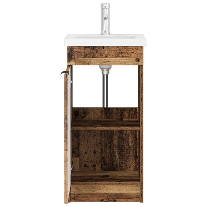 vidaXL Bathroom Vanity with Sink Old Wood 42 x 40 x 84.5 cm