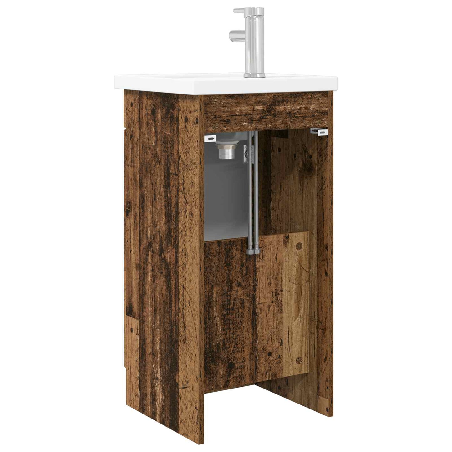 vidaXL Bathroom Vanity with Sink Old Wood 42 x 40 x 84.5 cm
