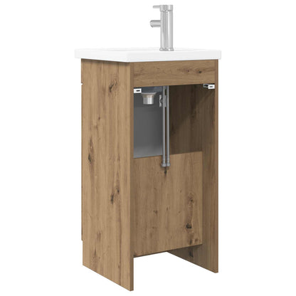 vidaXL Bathroom Vanity with Sink Artisan Oak 42 x 40 x 84.5 cm
