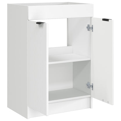 vidaXL Bathroom under Sink Cabinet White 56 x 37.5 x 81 cm