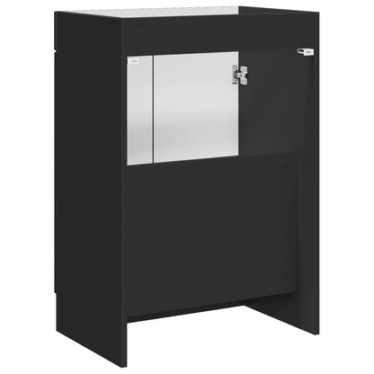 vidaXL Bathroom under Sink Cabinet Black 56 x 37.5 x 81 cm