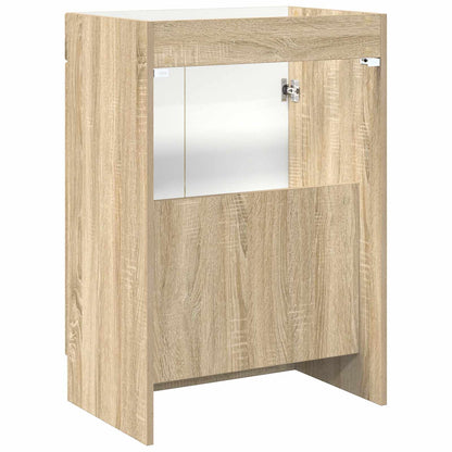 vidaXL Bathroom under Sink Cabinet Sonoma Oak 56 x 37.5 x 81 cm