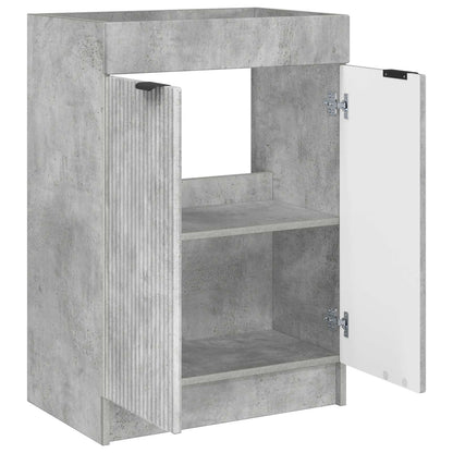 vidaXL Bathroom under Sink Cabinet Concrete Grey 56 x 37.5 x 81 cm