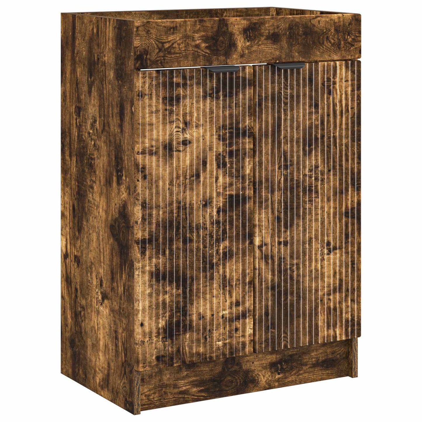 vidaXL Bathroom under Sink Cabinet Smoked Oak 56 x 37.5 x 81 cm