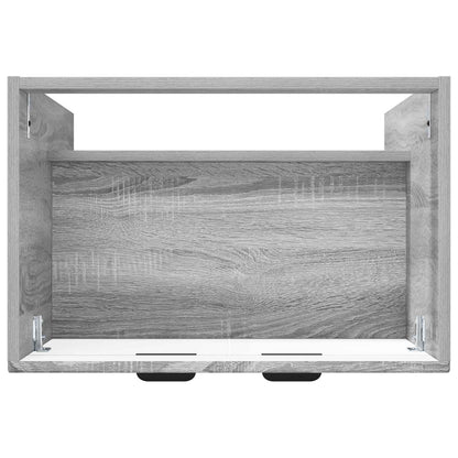 vidaXL Bathroom under Sink Cabinet Grey Sonoma 56 x 37.5 x 81 cm
