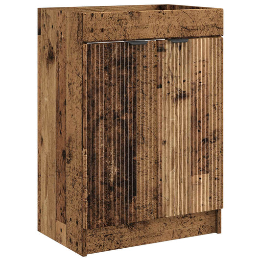 vidaXL Bathroom under Sink Cabinet Old Wood 56 x 37.5 x 81 cm