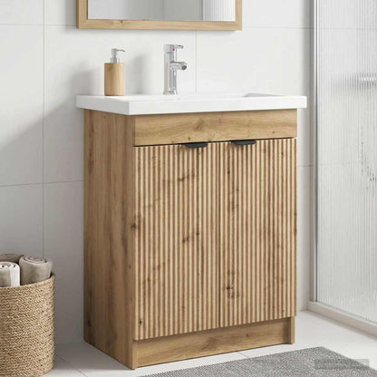 vidaXL Bathroom under Sink Cabinet Artisan Oak 56 x 37.5 x 81 cm