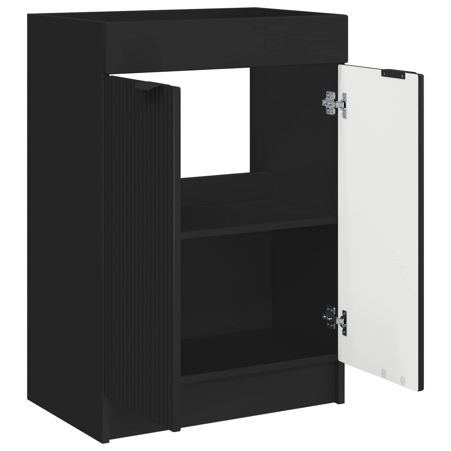 vidaXL Bathroom under Sink Cabinet Black 78.5 x 37.5 x 81 cm