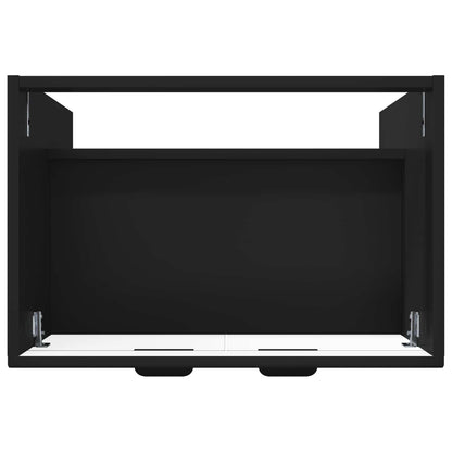 vidaXL Bathroom under Sink Cabinet Black 78.5 x 37.5 x 81 cm