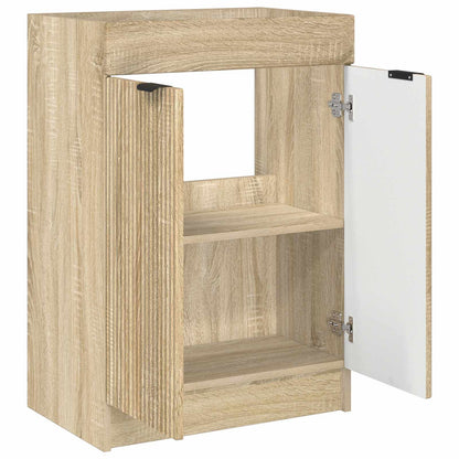 vidaXL Bathroom under Sink Cabinet Sonoma Oak 78.5 x 37.5 x 81 cm