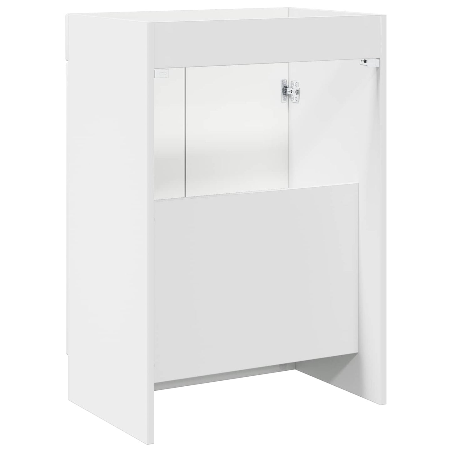 vidaXL Bathroom under Sink Cabinet High Gloss White
