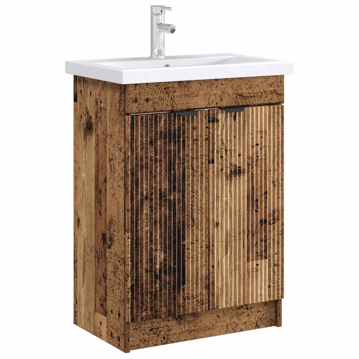 vidaXL Bathroom under Sink Cabinet Old Wood 78.5 x 37.5 x 81 cm