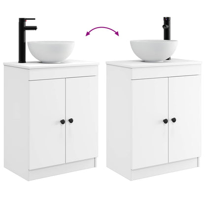 vidaXL Bathroom Vanity with Sink White 54 x 35 x 83 cm Engineered Wood