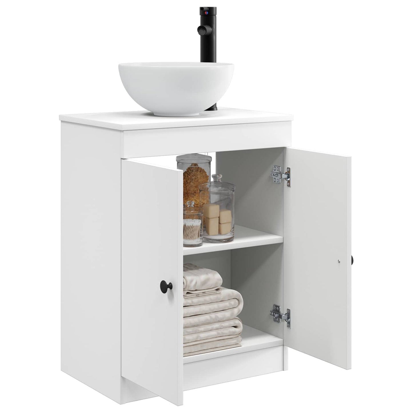 vidaXL Bathroom Vanity with Sink White 54 x 35 x 83 cm Engineered Wood