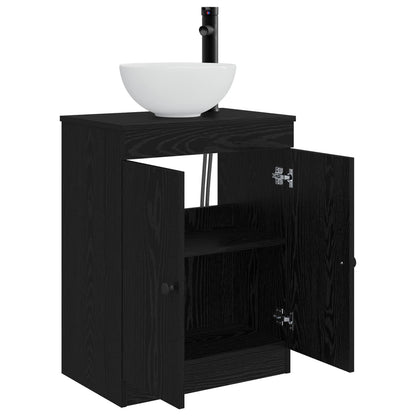 vidaXL Bathroom Vanity with Sink Black 54 x 35 x 83 cm Engineered Wood