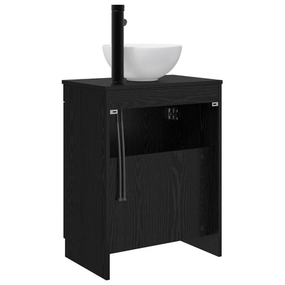 vidaXL Bathroom Vanity with Sink Black 54 x 35 x 83 cm Engineered Wood