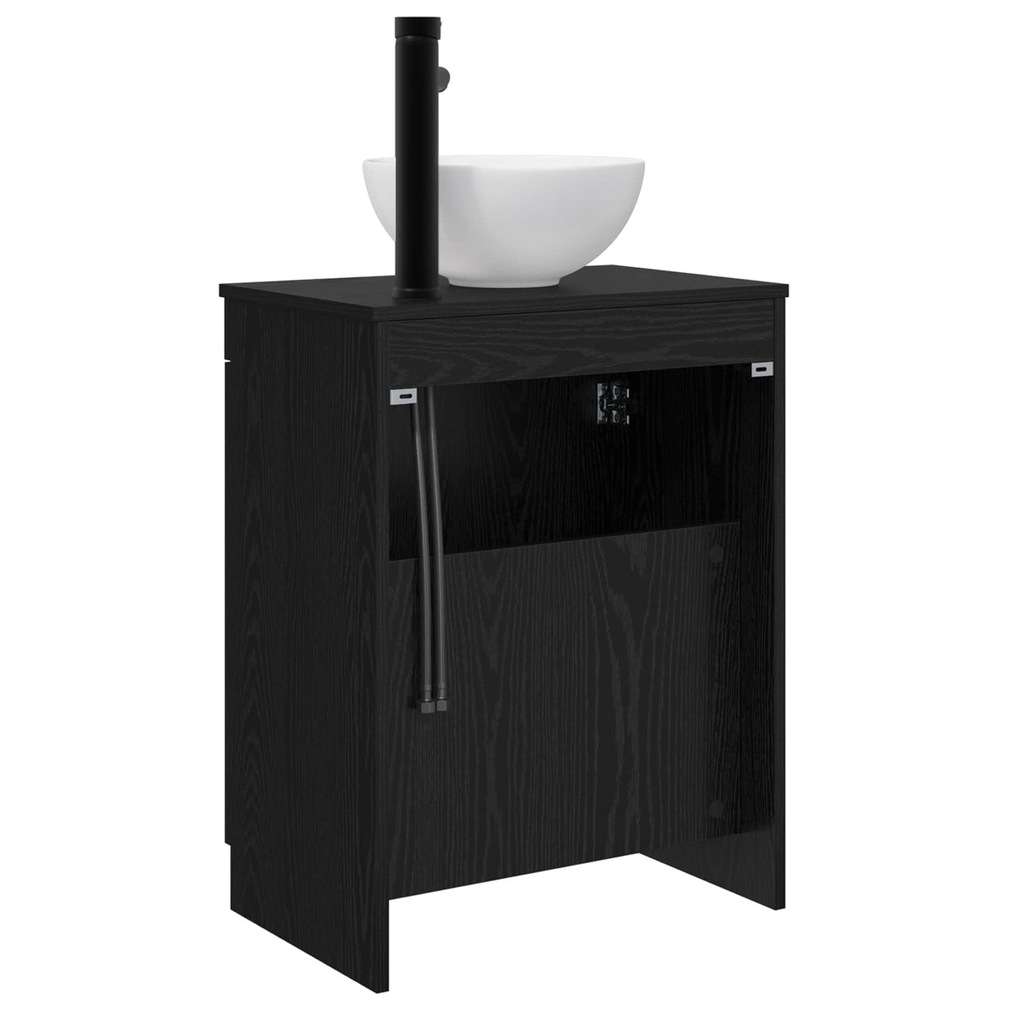 vidaXL Bathroom Vanity with Sink Black 54 x 35 x 83 cm Engineered Wood