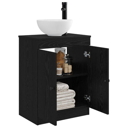 vidaXL Bathroom Vanity with Sink Black 54 x 35 x 83 cm Engineered Wood