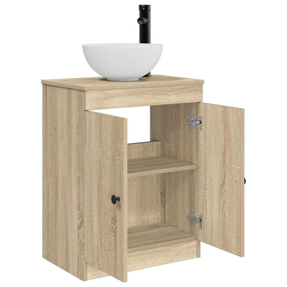 vidaXL Bathroom Vanity with Sink Sonoma Oak 54 x 35 x 83 cm