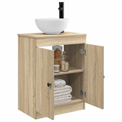 vidaXL Bathroom Vanity with Sink Sonoma Oak 54 x 35 x 83 cm