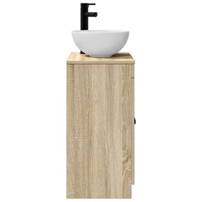 vidaXL Bathroom Vanity with Sink Sonoma Oak 54 x 35 x 83 cm