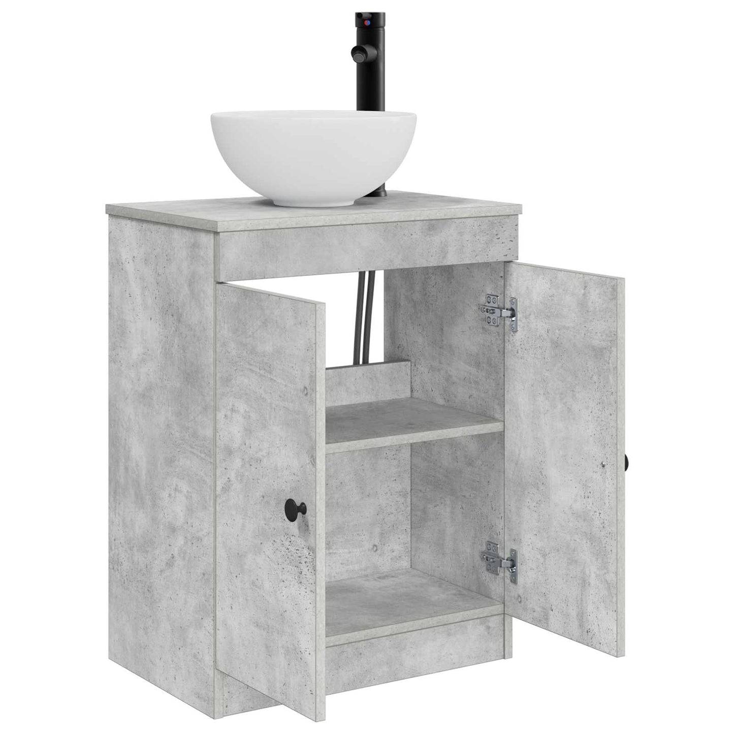 vidaXL Bathroom Vanity with Sink Concrete Grey 54 x 35 x 83 cm
