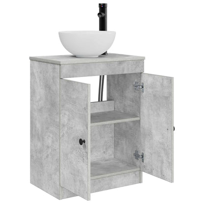 vidaXL Bathroom Vanity with Sink Concrete Grey 54 x 35 x 83 cm