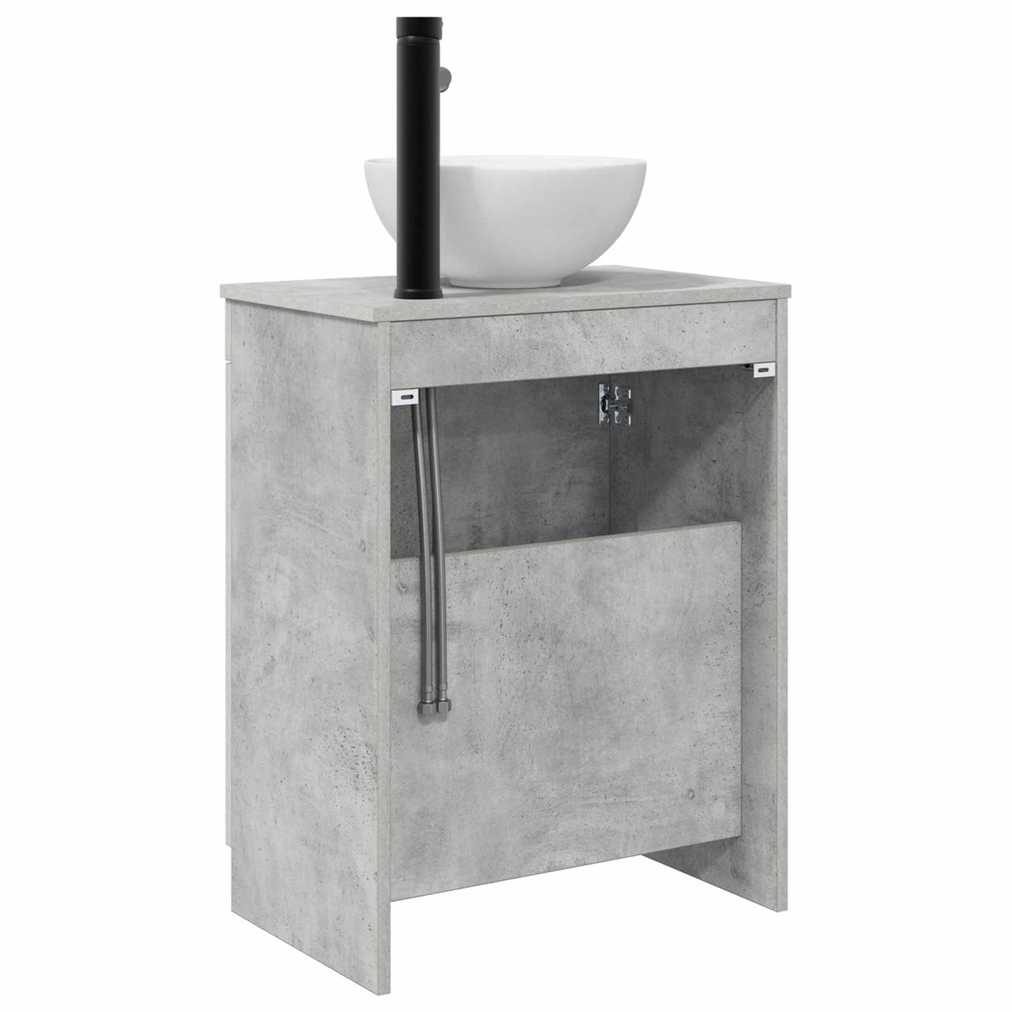vidaXL Bathroom Vanity with Sink Concrete Grey 54 x 35 x 83 cm
