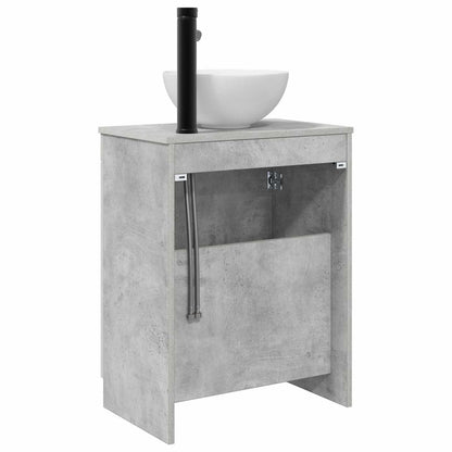 vidaXL Bathroom Vanity with Sink Concrete Grey 54 x 35 x 83 cm