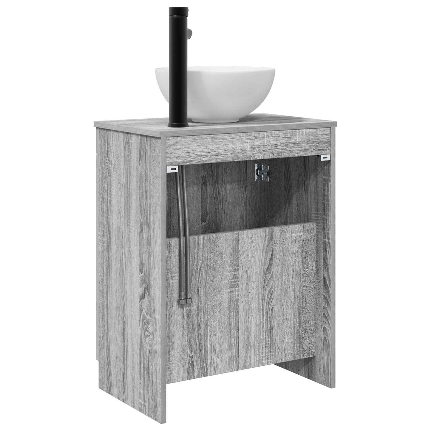 vidaXL Bathroom Vanity with Sink Grey Sonoma 54 x 35 x 83 cm