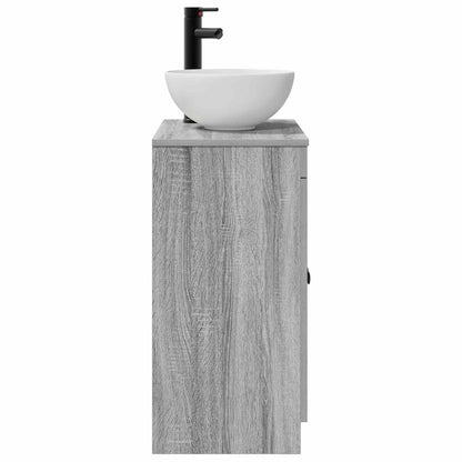 vidaXL Bathroom Vanity with Sink Grey Sonoma 54 x 35 x 83 cm