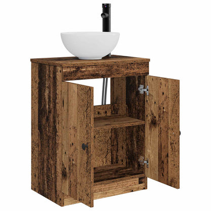vidaXL Bathroom Vanity with Sink Old Wood 54 x 35 x 83 cm