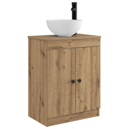 vidaXL Bathroom Vanity with Sink Artisan Oak 54 x 35 x 83 cm