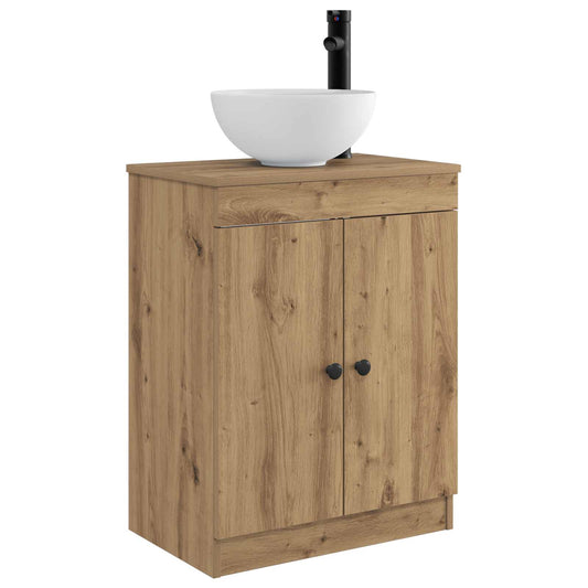 vidaXL Bathroom Vanity with Sink Artisan Oak 54 x 35 x 83 cm